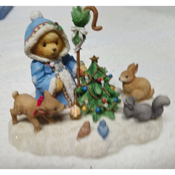 Cherished Teddies Olga Feel The Peace Hold The‎ Joy Share The Love Winter Bear - Picture 4 of 12